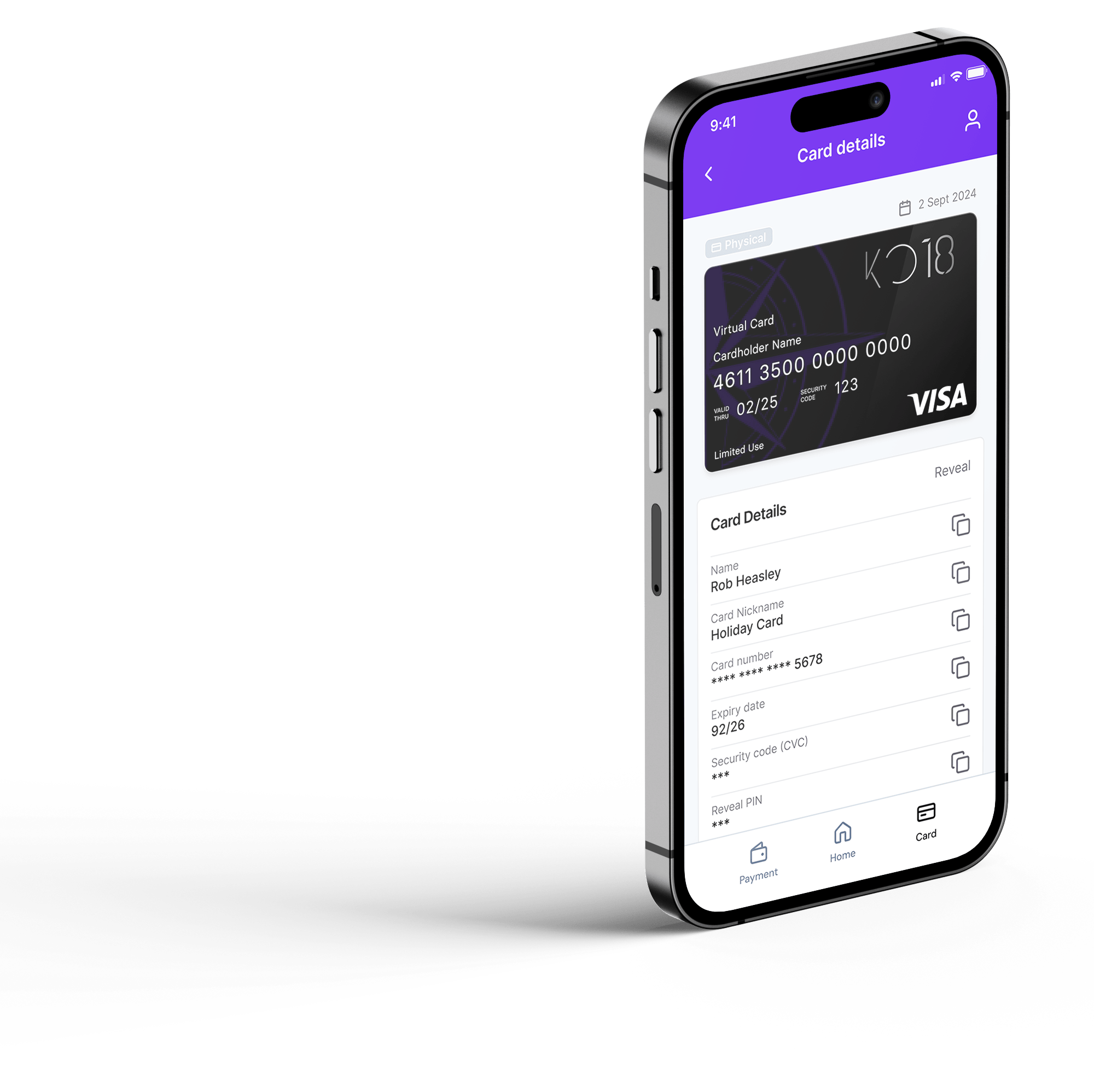 KO18 app on iPhone